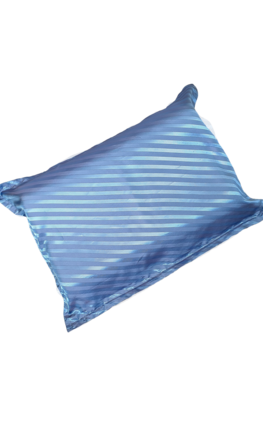 Наволочка синя смужка віскоза Наволочка віскозий шовк